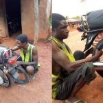 Meet Mr. Emeka Abugu, A Blind Vulcanizer In Enugu State