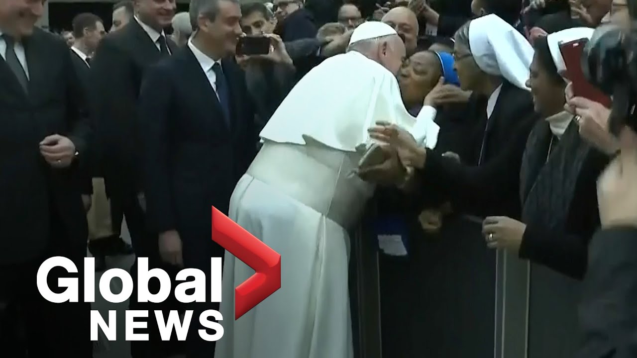 Pope Francis Seen Kissing Catholic Nun In Rome In Shocking Video - Anaedo Online pope nun bite kiss francis