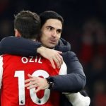 Ozil with Arteta