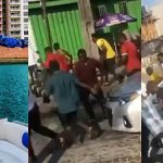 Nigerians Struggle To Pick Money Thrown By Burna Boy (Video)