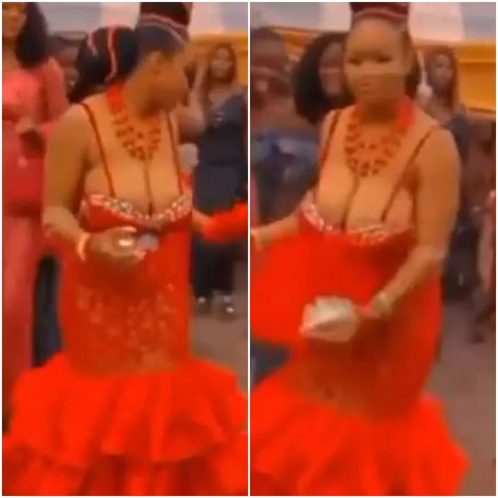 See Trending Video That Got Nigerians Talking About Wedding Outfit