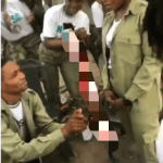 Reactions As Corper Proposes To Colleague In Abia State (Video)