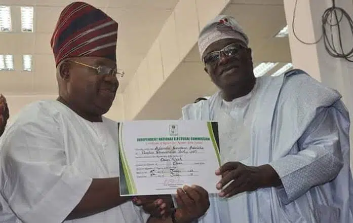 Osun: PDP’s Ademola Adeleke Receives Certificate Of Return From INEC