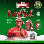 Mega Rally: Peter Obi, Labour Party Turns To Nnewi As Election Draws Closer