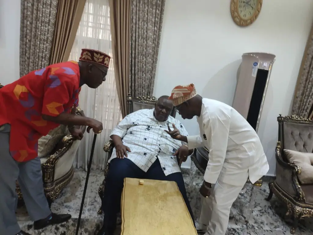 Obasanjo In Owerri, Meets Iwuanyanwu, Other Ohanaeze Chieftains