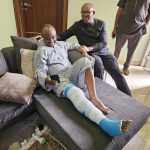 Peter Obi Visits Injured Ex-Super Eagles Winger Tijani Babangida