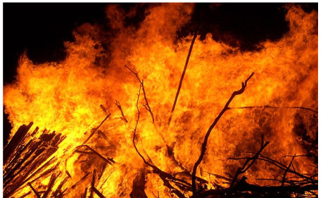 Fire Guts Enugu Timber Market