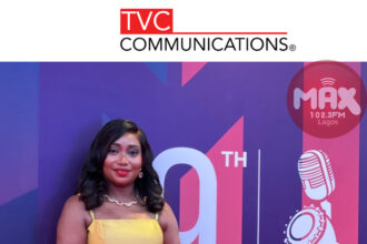 Victoria Abiola Ajayi on stage presenting awards at AFRIMA 2026 in Lagos, Nigeria.