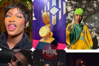 Artists performing and receiving awards at the All Africa Music Awards in Lagos, Nigeria.