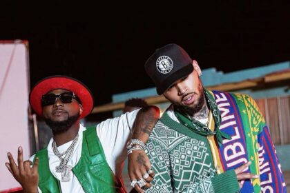 Davido and Chris Brown collaborating ahead of their 2026 joint album release.