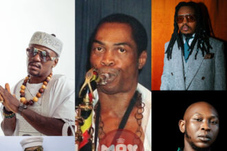 Konga speaking on the Wizkid Fela Kuti dispute during a radio interview about Nigerian music legacy.