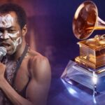 Fela Kuti receiving posthumous recognition with the Fela Kuti lifetime achievement Grammy for his contribution to Afrobeat.